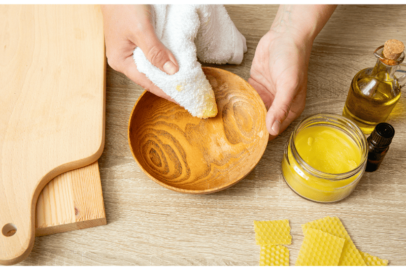 DIY Beeswax Wood Polish